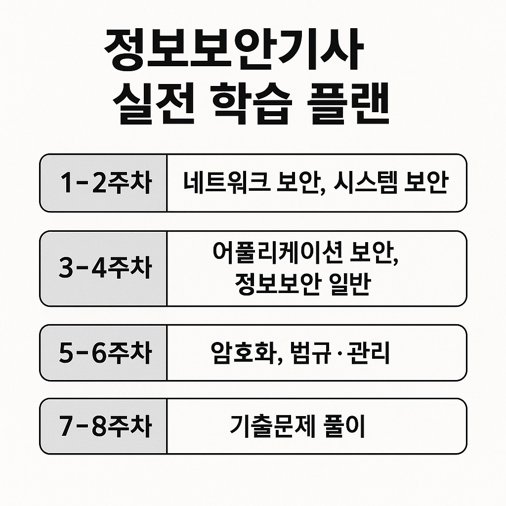 정보보안기사 실전 학습 플랜