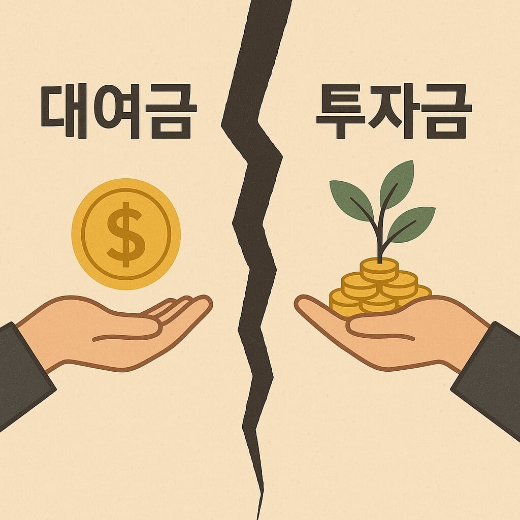 대여금 vs 투자금