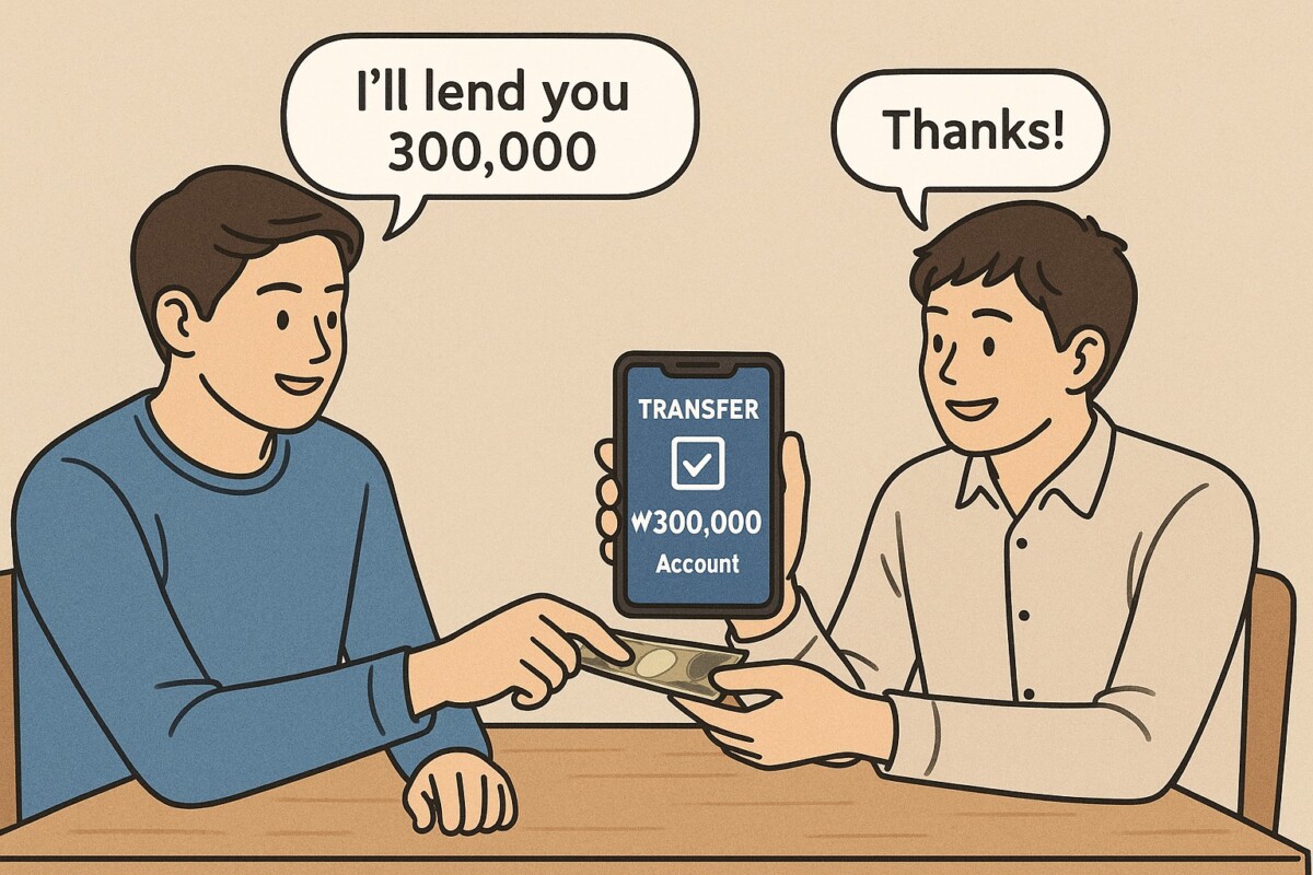 친분관계 대여금 사례